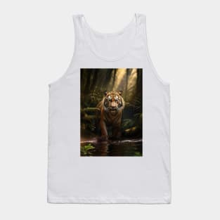 Graceful Tiger Reflection Tank Top